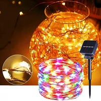 32m/22/12/7m Solar waterproof Led Light Outdoor Festoon Lamp Garden Outdoor Fairy Garland String Christmas Decor Lighting strip