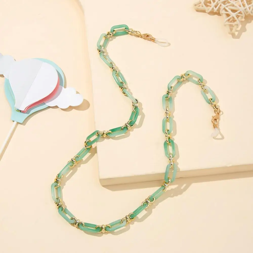 اكسسوارات عدم الانزلاق ملابس العين اكسسوارات النظارات قلادة الرقبة حزام شريط حول ياقة الملابس سلسلة النظارات الحبل سلسلة معدنية #1