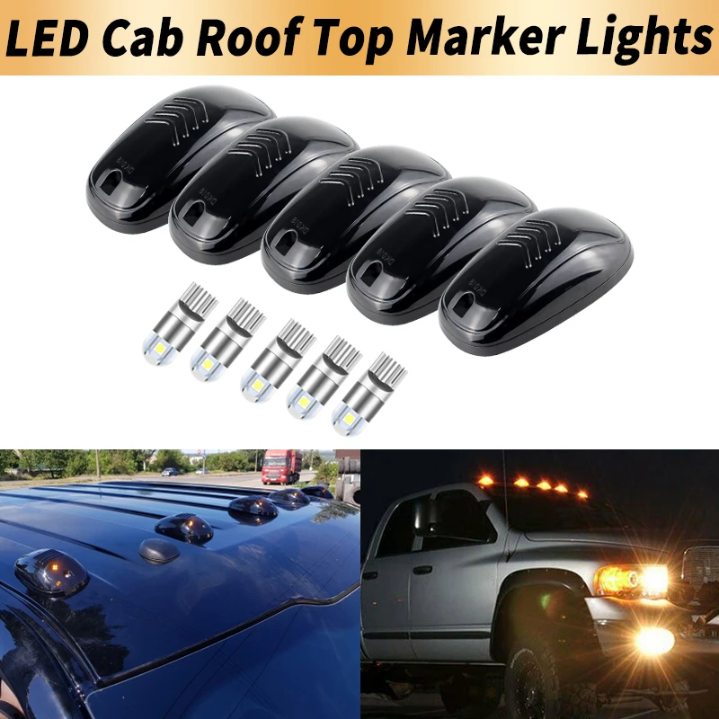 5 uds luces LED de posición para techo de cabina Canbus para Dodge Ram 1500/2500/3500/4500/5500 2003-2016 Stock lámparas de techo para cabina accesorios de coche