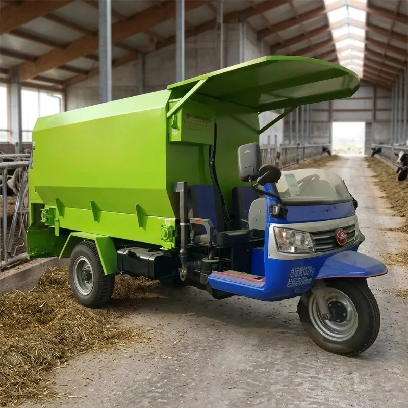 High Efficiency Electric Feed Spreader Durable Easy to Operate Silent Zero Emission Farm Livestock Cowshed Barn Customized