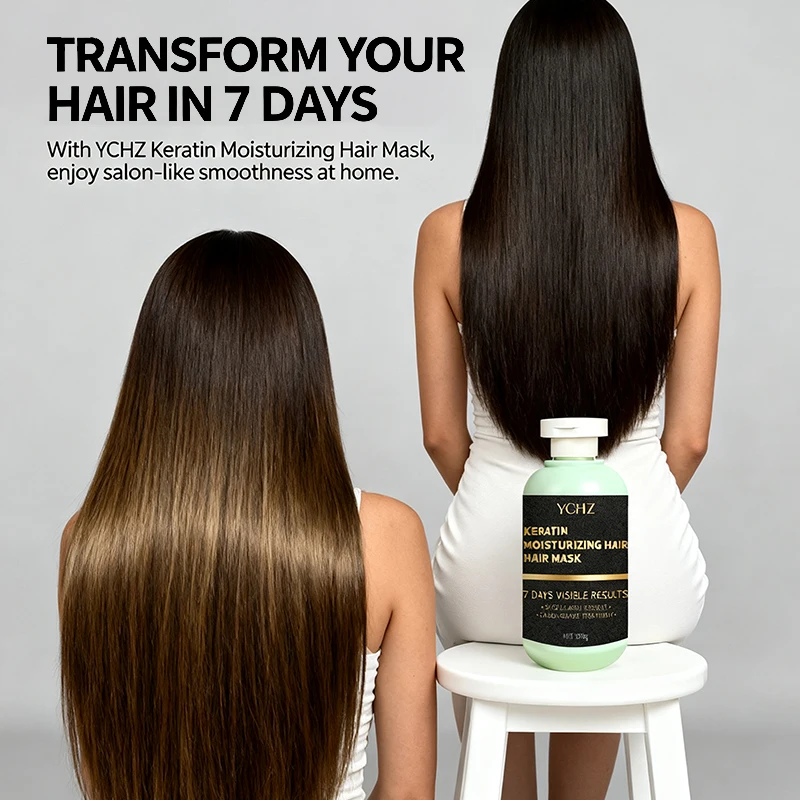 قناع الشعر السحري بالكيراتين، يحتوي على الكولاجين - العناية بالترطيب والإصلاح، يجعل الشعر أملسًا حريريًا، ويعزز حيوية ولمعانًا، ومناسب للشعر الطبيعي وجميع أنواع الشعر #6