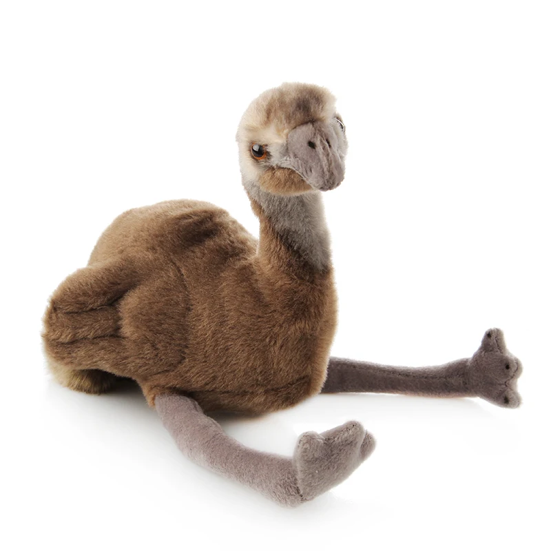 

Lifelike Emu Brown Bird Dromaius novaehollandiae Emulational Wild Animal Soft Stuffed Doll Plush Toy Girl Boy Birthday Gift 1pc