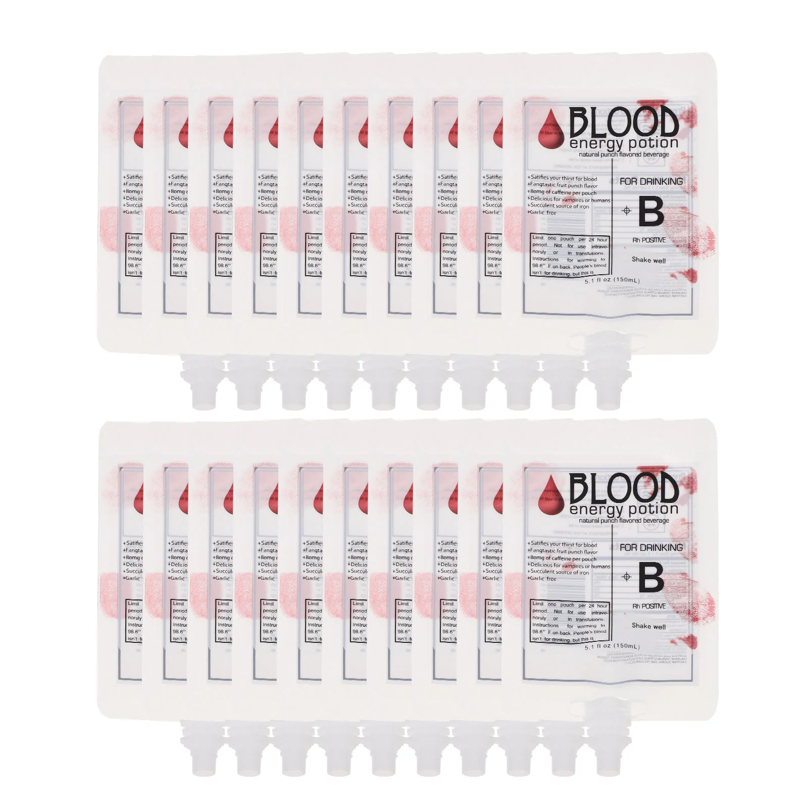 20 Pcs Drink Pouch Dispenser Adult Pouches Halloween Party Container Plasma Bags Containers