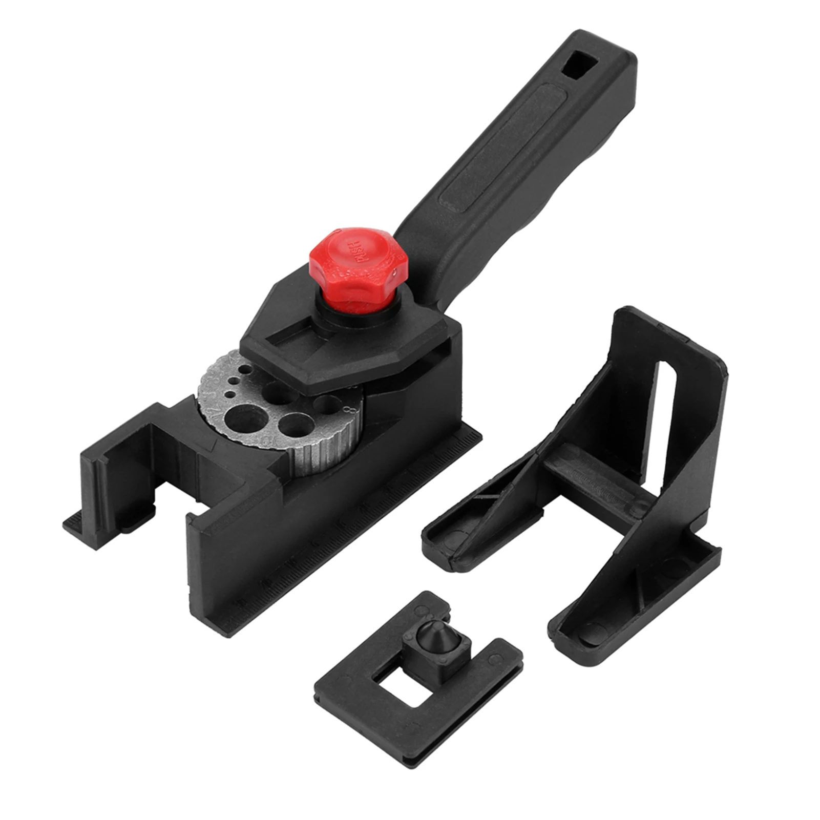 10 Hole Woodworking Drilling Positioning Limit Fixture Device 3-12mm Drill Bit Limit Ring Set Straight Hole Drill Guide