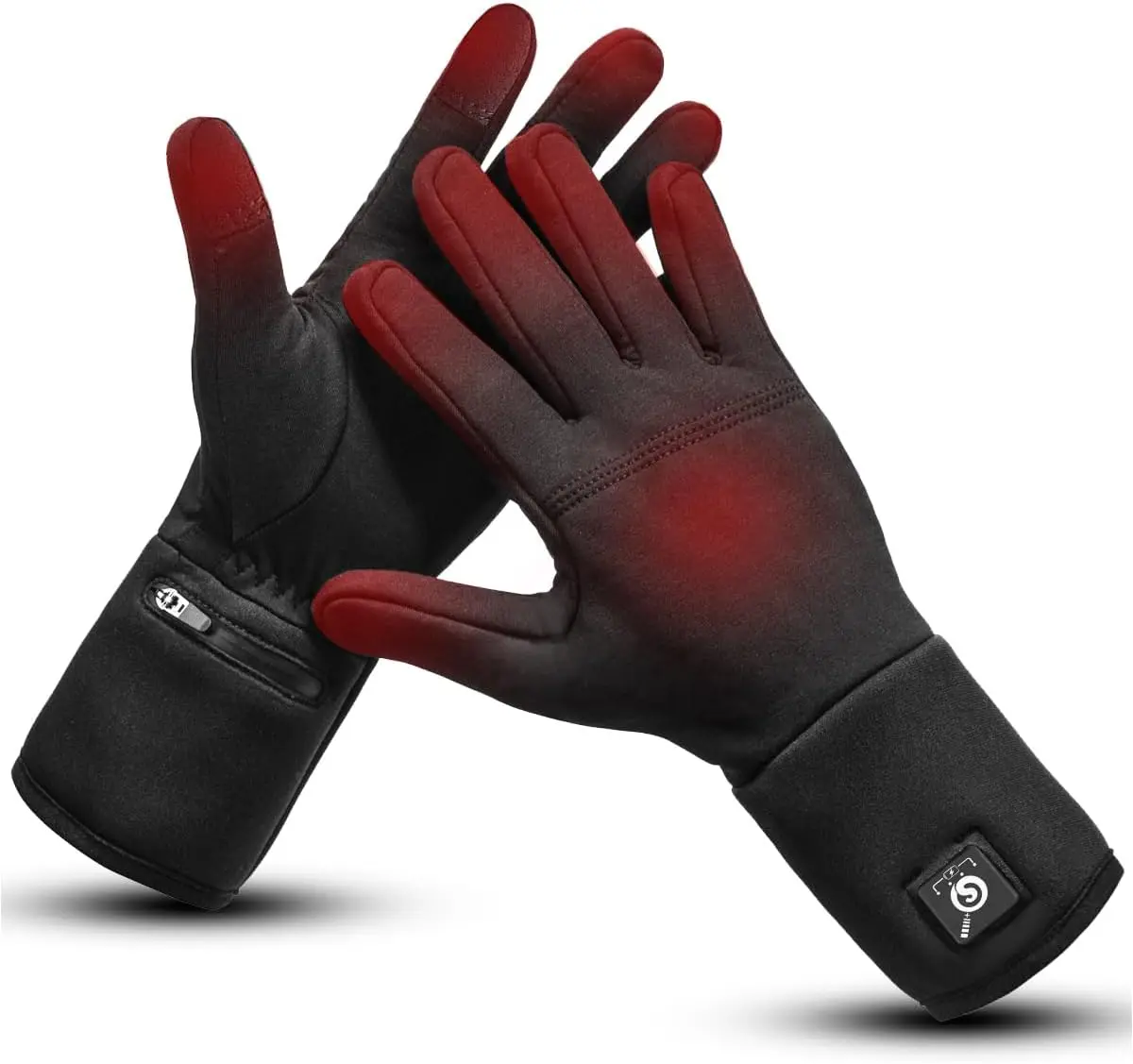 

Heated Glove Liners Electric Rechargeable Hand Warmers for Winter Sports Biking Cycling Hunting