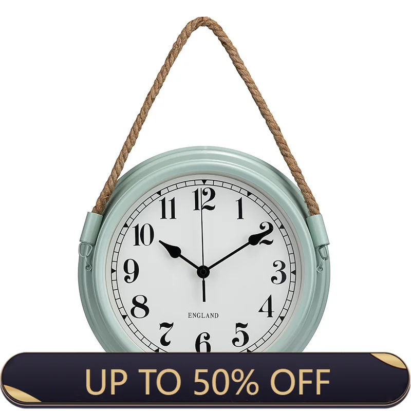 Metal Wall Clock Vintage Decor Home Living Room Wall Hanging Decoration Accessories Kitchen Room Decorative 3D Creative Clock