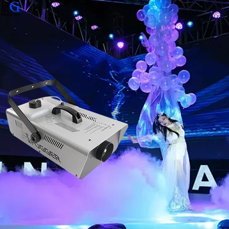 Good Quality Led 1500W Smoke Machine Remote Control Smoke Machine 6m Spray distance Stage fog Machine for Indoor Wedding