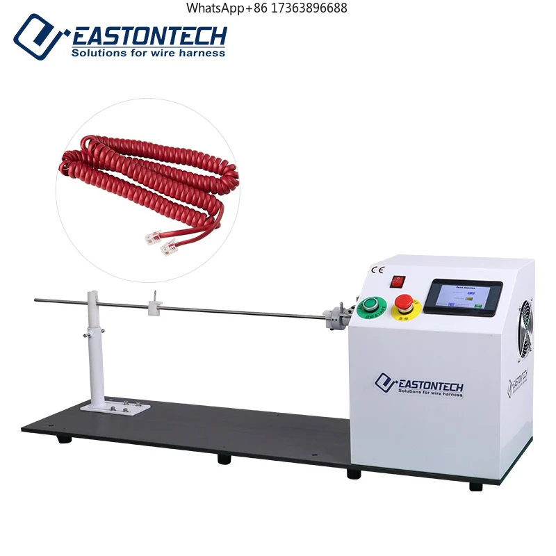 

Полуавтоматическая машина для спиральной намотки телефонных проводов и кабелей Spring Winding Machine EW-2055
