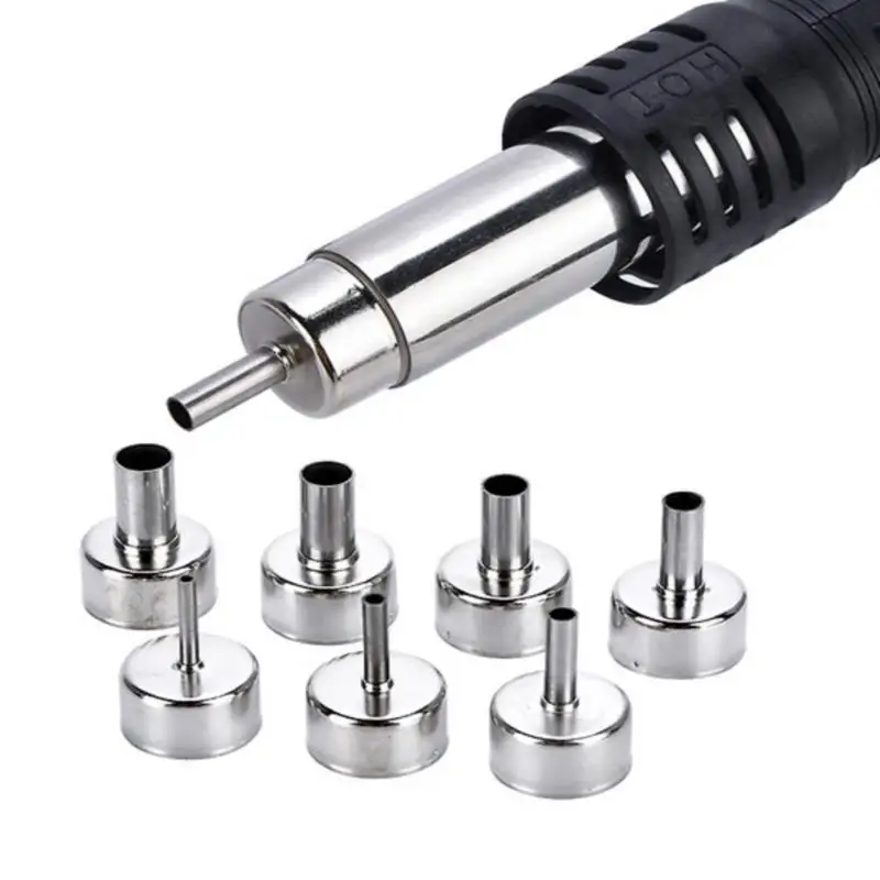 

7pcs/Set Stainless Steel Heat Gun Nozzle Nozzles Tips Welding Nozzles 3-12mm