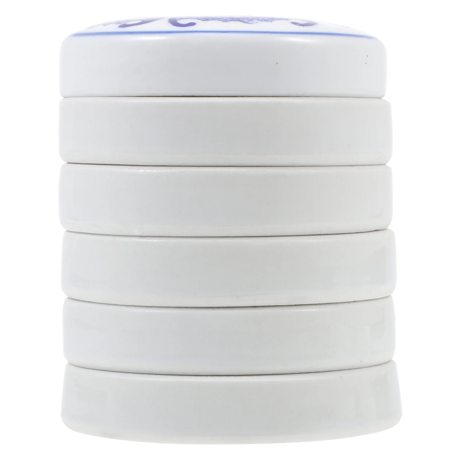 

1Set 5-Layer Ceramic Paint Tray Set Low Water Absorption Polished Finish for Gouache Tempera Painting Wear-Resistant Pigment