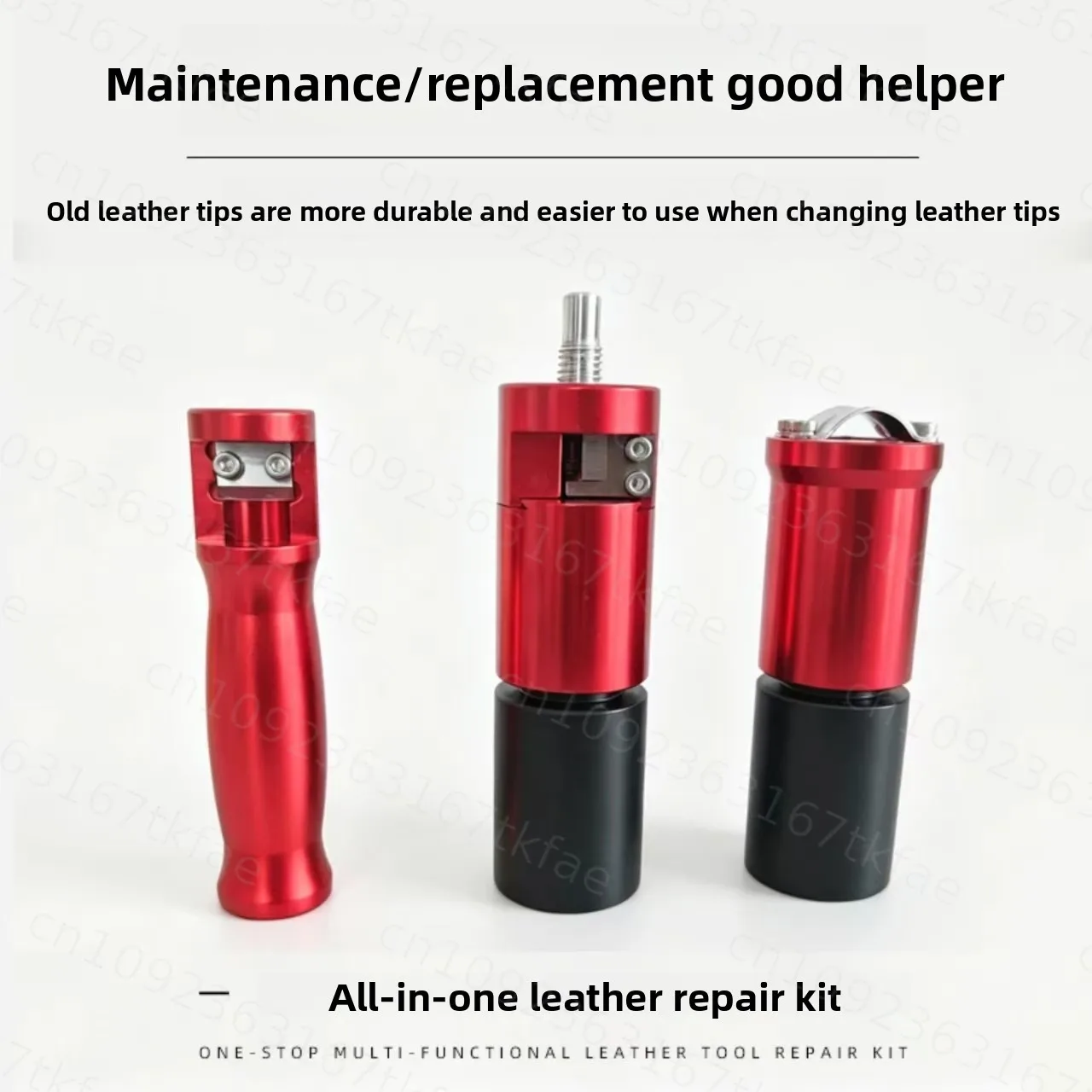 Metal pool cue tip dresser calibrator repair tool full specification pool leather ball head repair alloy version 3-piece set