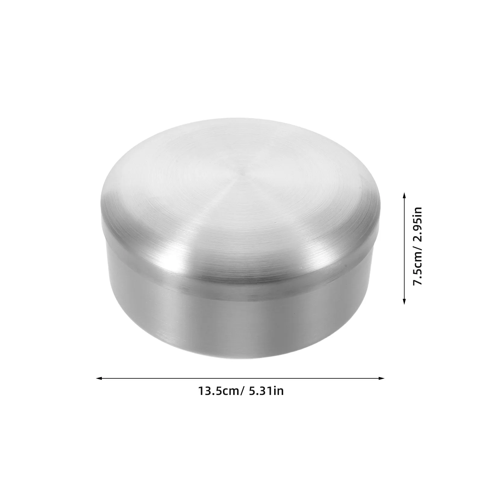 Stainless Steel Shave Bowl for Men Shaving Soap Container Double Layer Heat Retention Lightweight Travel Shaving Cream Dish