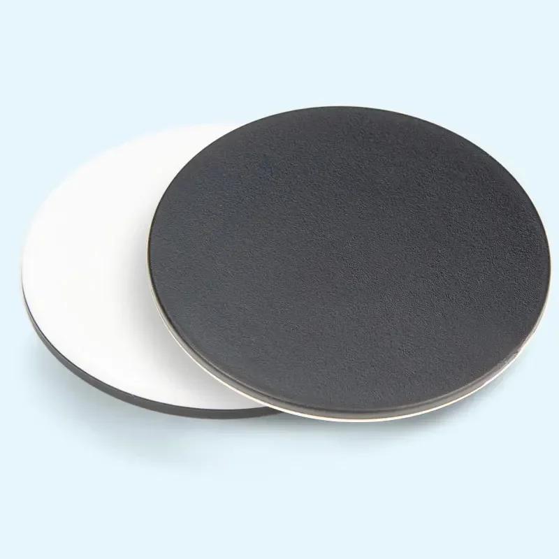 Stereo Microscope Round Plastic Bottom Stage Plate, Black‑White Working Board, Ø60mm /75mm /95mm /100mm Optional