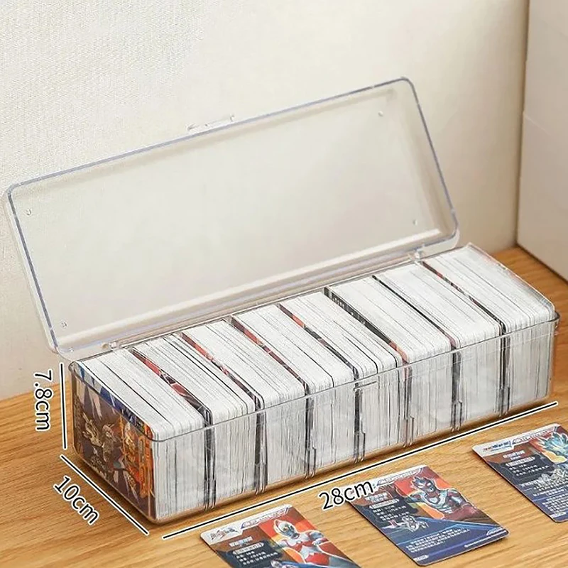 Transparent Hot Trading Card Deck Box Large Capacity Container Card Organizer Storage Collectible Game Card Cases