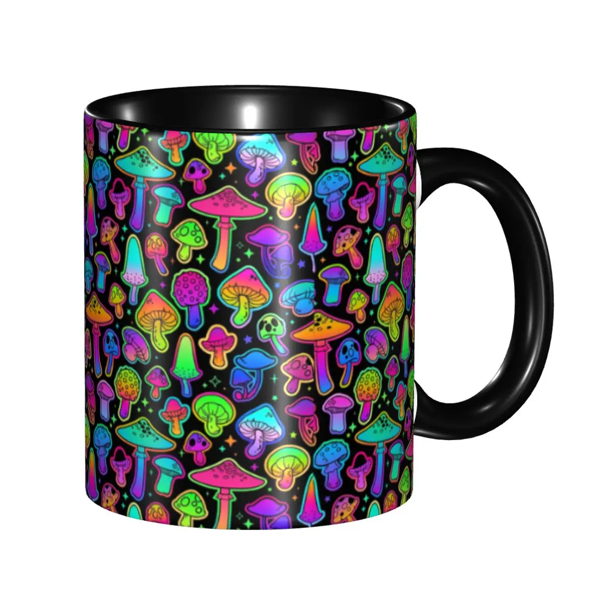 Psychedelische Magische Regenbogen-Pilz-Kaffeetassen DIY Personalisierte Keramik-Milchtee-Becher