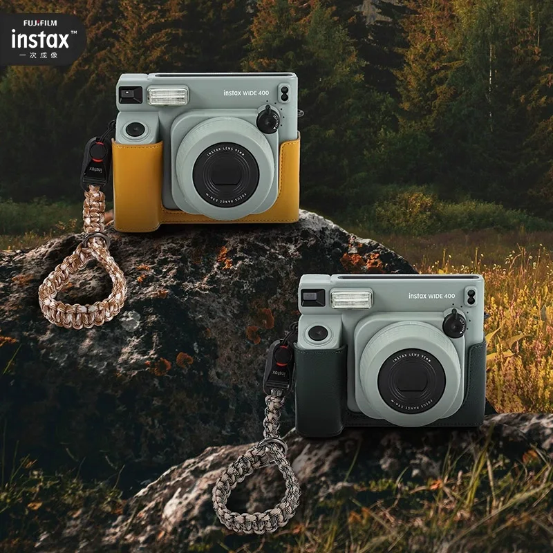 كاميرا Fujifilm الأصلية الجديدة Instax واسعة 400 كاميرا فورية كاميرا فيلم واسعة 300 ترقية مجموعة قاعدة حبل اليد الاختيارية
