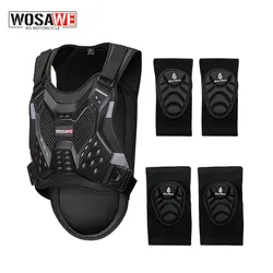 WOSAWE Adult's Motorcycle Vest Back Spine Chest Vest MTB Motocross Racing Body Vest Motorbike Jacket Equipment