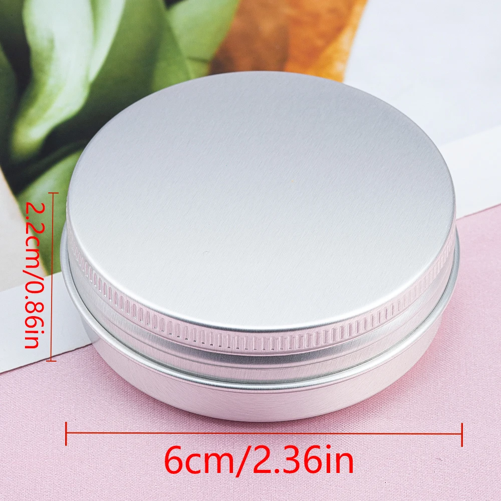 Round Storage Box 6x2.2cm Portable Container Packing Case For Beads Earring Jewelry Dustproof Box Aluminium Organizer