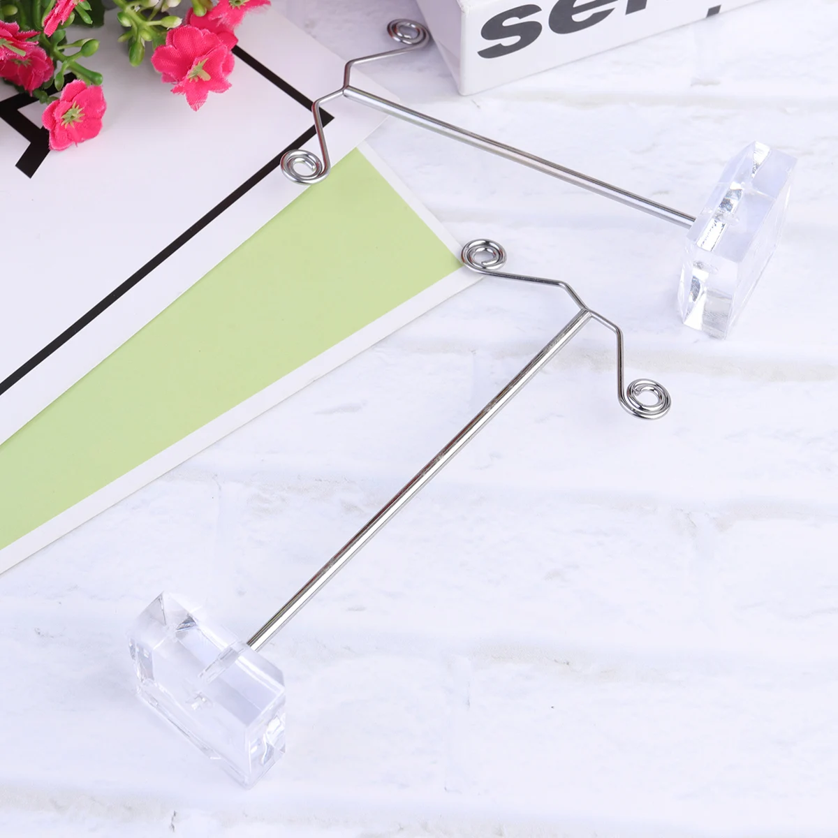 

Acrylic Base Iron Rack Earring Jewelry Stand Display Organizer Mini Ring Storage Rack Transparent Durable For Bathroom