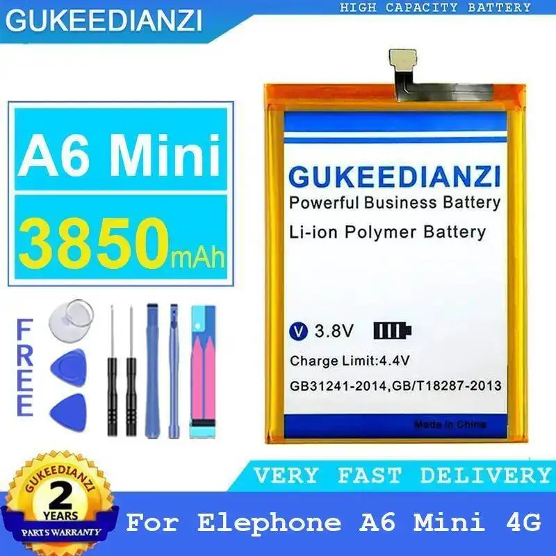

For Elephone A6 Mini 4G High Performance 3850Mah Mobile Phone Battery