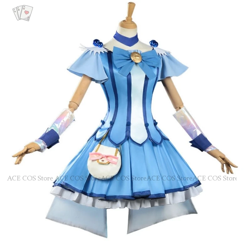 Carnival disfraz  Aoi Rika Pretty Cure Miracle Universe Cosplay Outfit Angel Wing Glowing Dress Fairy adulto mujer