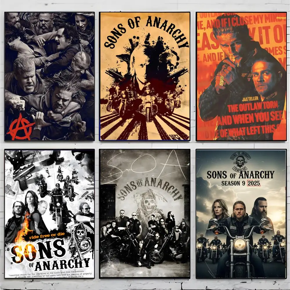 biker tv series S-Sons of Anarchy Poster Superior Home Space Pub Indoor Decorative Art & Home Decor