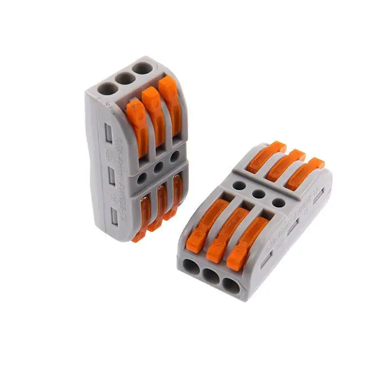 10 Stück Schnellkabelverbinder 3 Ein- und Ausgänge Multifunktions-Elektroverteiler Lampenadapter – Detail 5