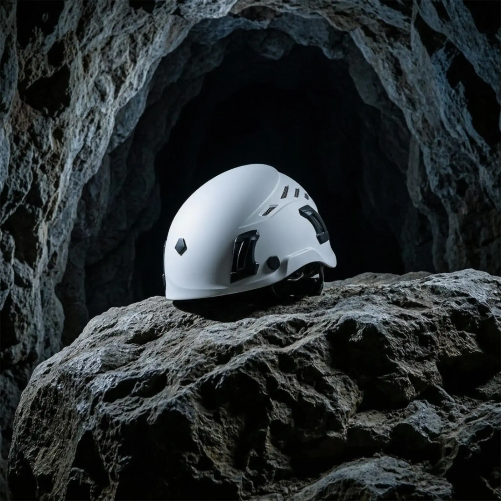 Outdoor Safety Headgear Lightweight Plastic Mountaineering Helmet Climbing Gear for Caving Rescue and Vertical Routes