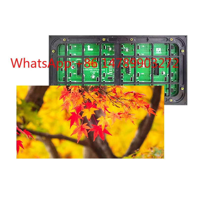 P8 Outdoor Full Color LED Display Module IP65 Waterproof 6500cd High Brightness Ad Screen