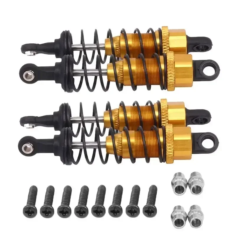 4Pcs 알루미늄 충격 흡수 장치 조립 교체, 1/18 WLtoys A959 RC 자동차 A969 A979 K929 A949-55 업그레이드 부품