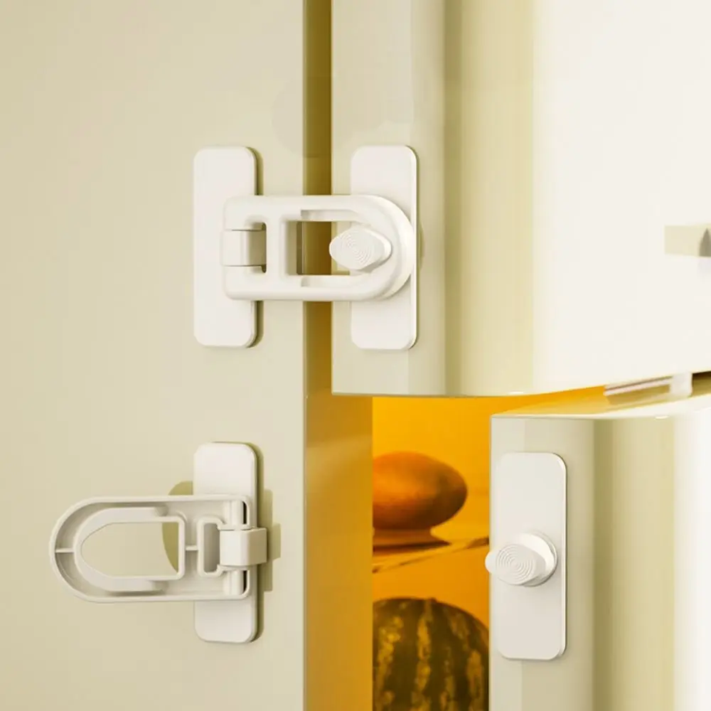 Durable Plastic Safety Lock Useful Security Protection Refrigerator Door Latch Multifunction Cabinet Drawer Lock