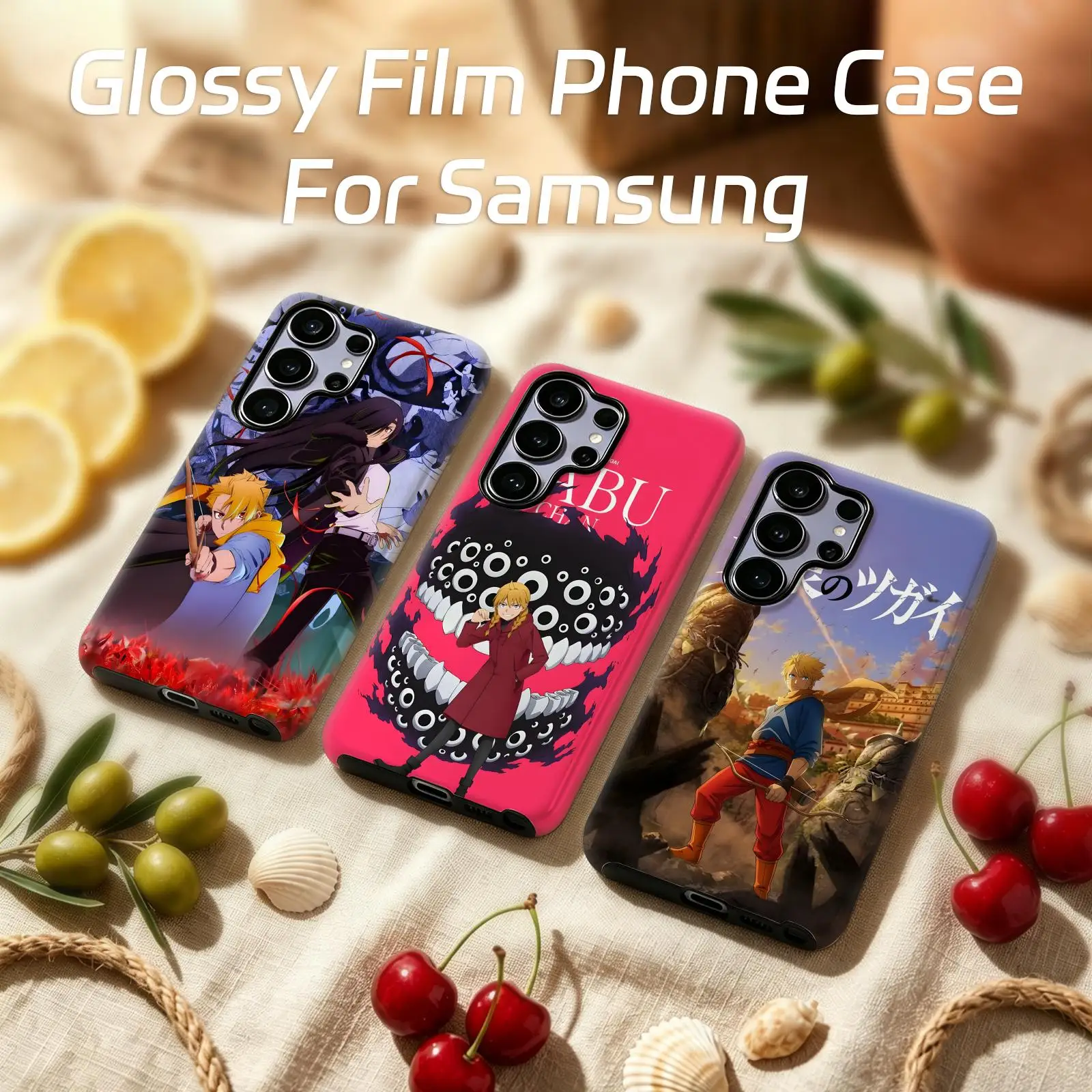 Phone Case For Samsung Galaxy S26 25 S24 S23 S22 S21 Ultra Glossy Film Phone Case DAEMONS OF THESHADOW REALM