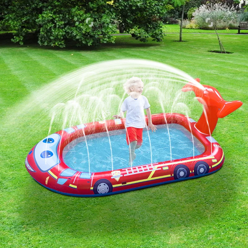 Children’s Swimming Pool 3-in-1 Splash Pad Sprinkler for Kids Children’s Sprinkler Pool Summer Outdoor Play Mat Water Park