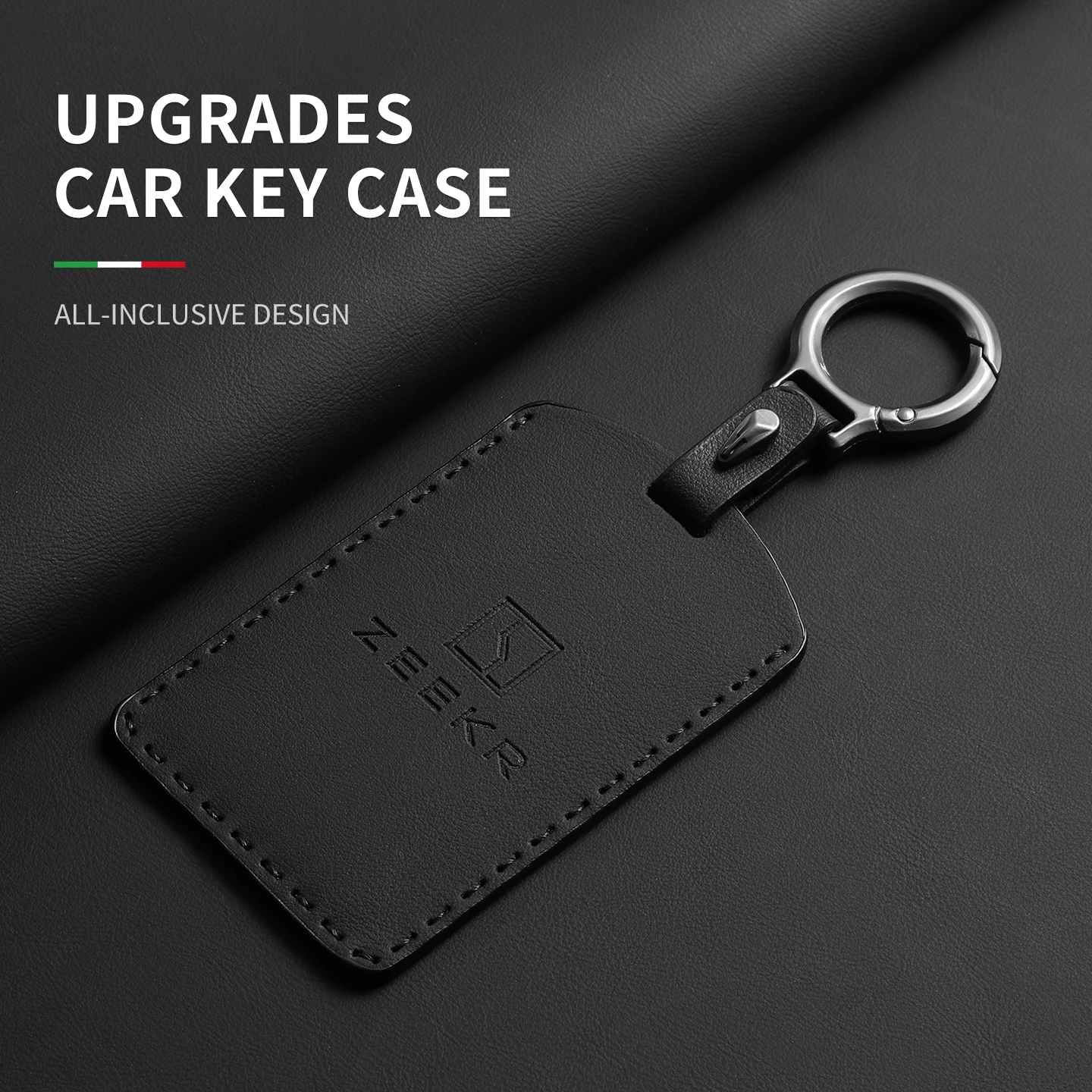 

Leather Car Smart Card Slice Remote Key Bag Protective Shell Buckle For ZEEKR 001 009 007 X Anti-Scratch Durable Protector Shell