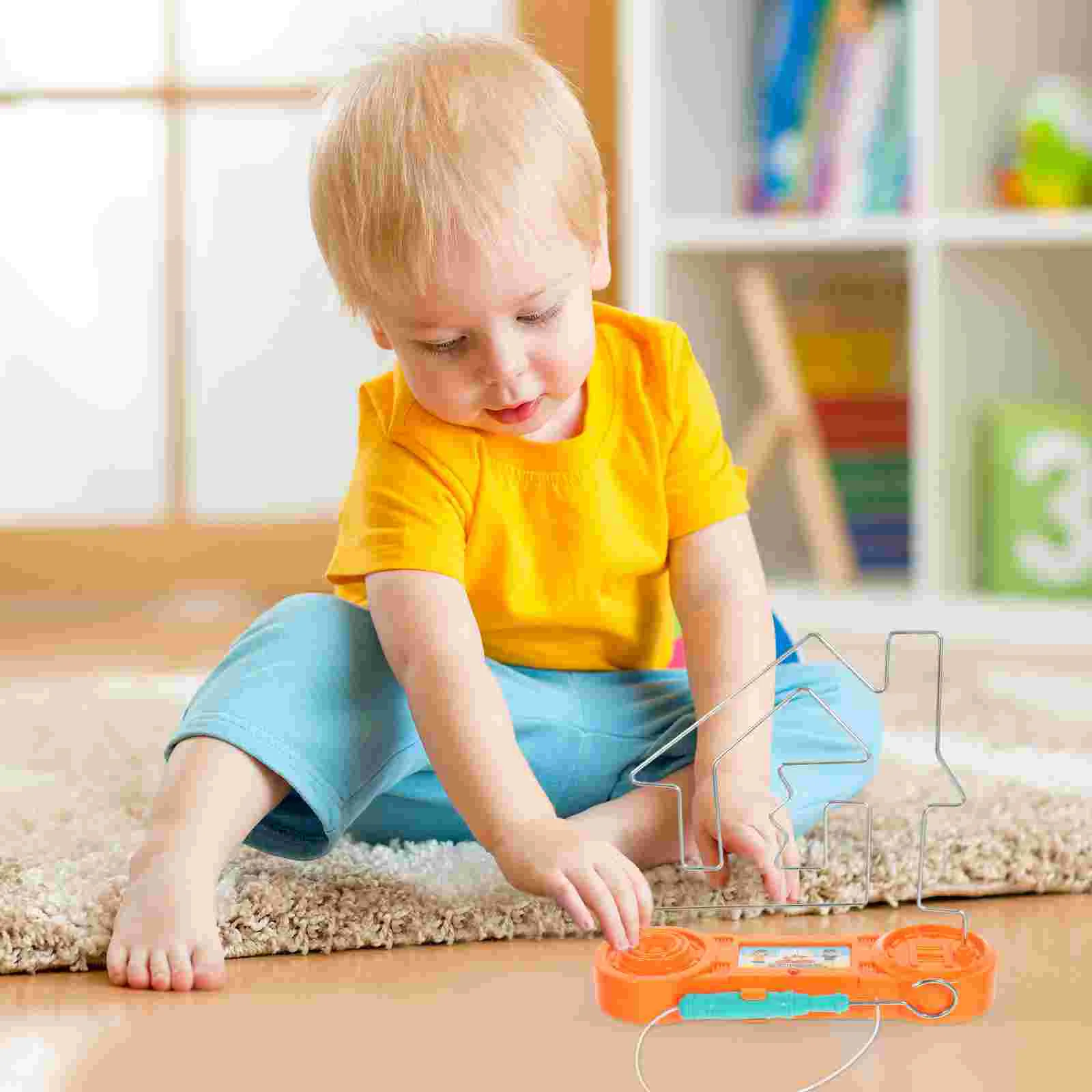 Toy Maze Labyrinth Kids Funny Electromagnetic Educational Toys Orange Child Children