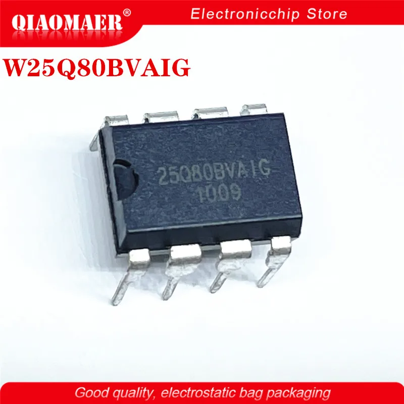 5PCS/LOT W25Q80BVAIG 25Q80 25Q80BVAIG DIP-8