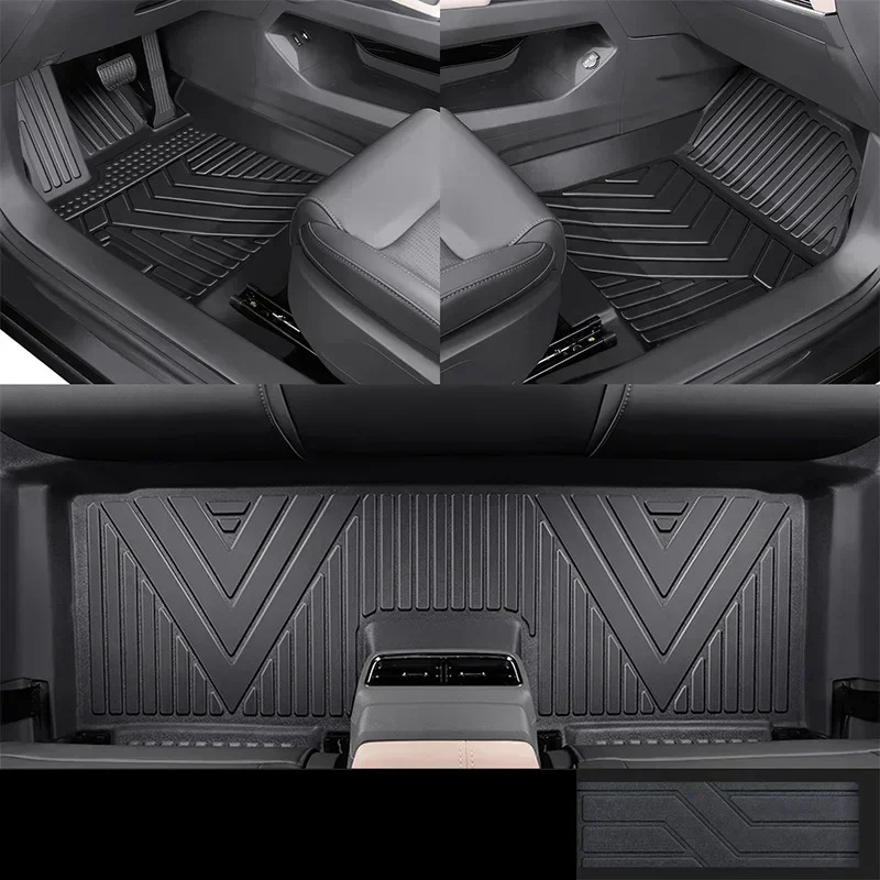 الحصير سيارة مادة TPE المضادة للانزلاق غطاء وسادة القدم السجاد وسادة للقدم لفولكس واجن لشركة فولكس فاجن ID.4 2024 ID.5 GTX Pro 2021-2023 #3