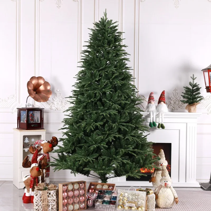 1.2m Luxury Artificial Christmas Tree, Dense PE+PVC Foliage, Simulation Xmas Decor for Home & Mall Display