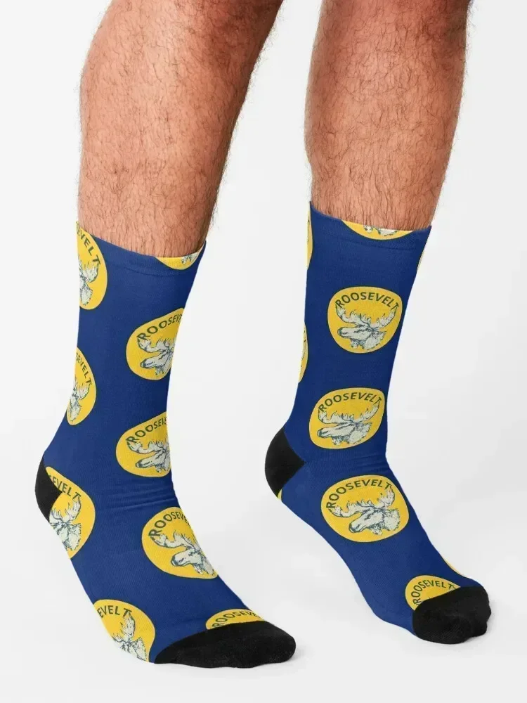 Teddy Roosevelt Bull Moose Party Socks sport snow sheer football Socks Male Women's