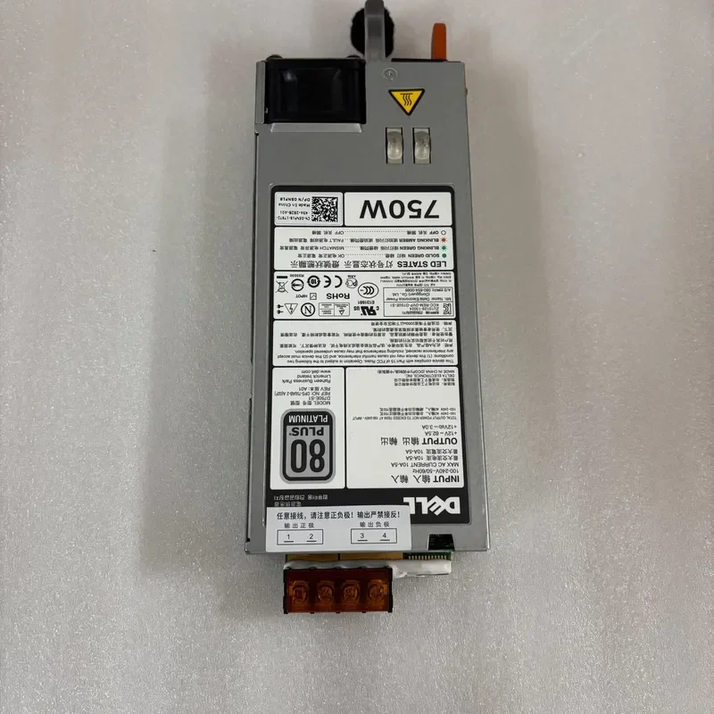for Dell Platinum 12V 60A 750W Silent High Power Small Size Server Power Supply