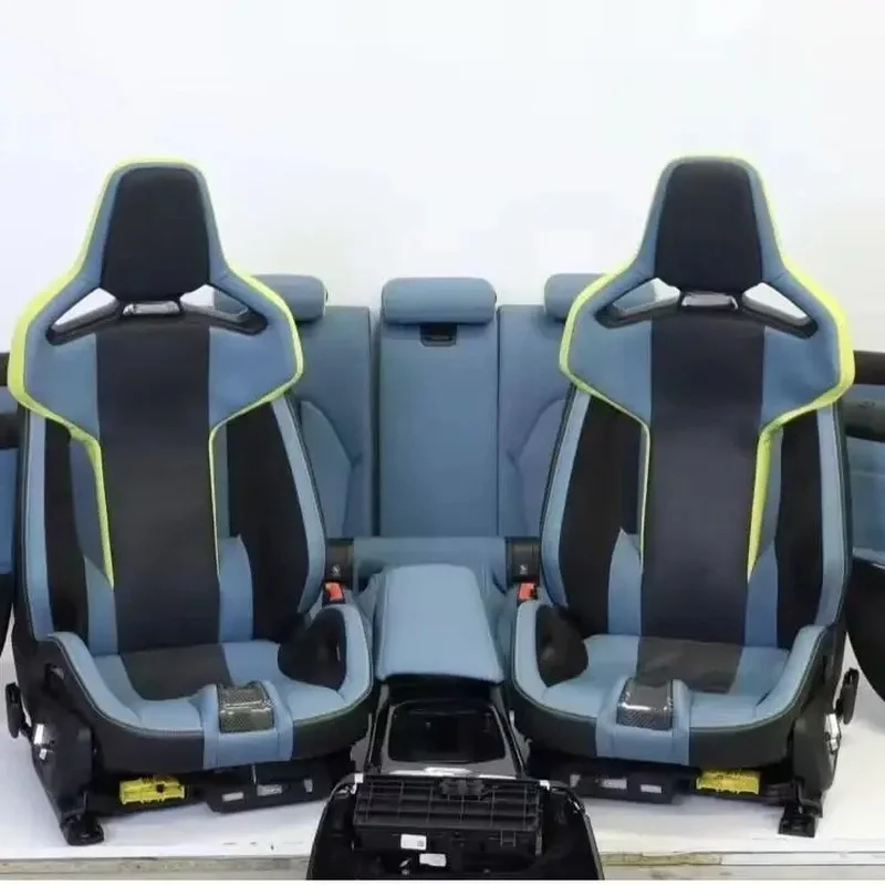 Hot Selling Black Blue Suede Modified Racing Bucket Seat