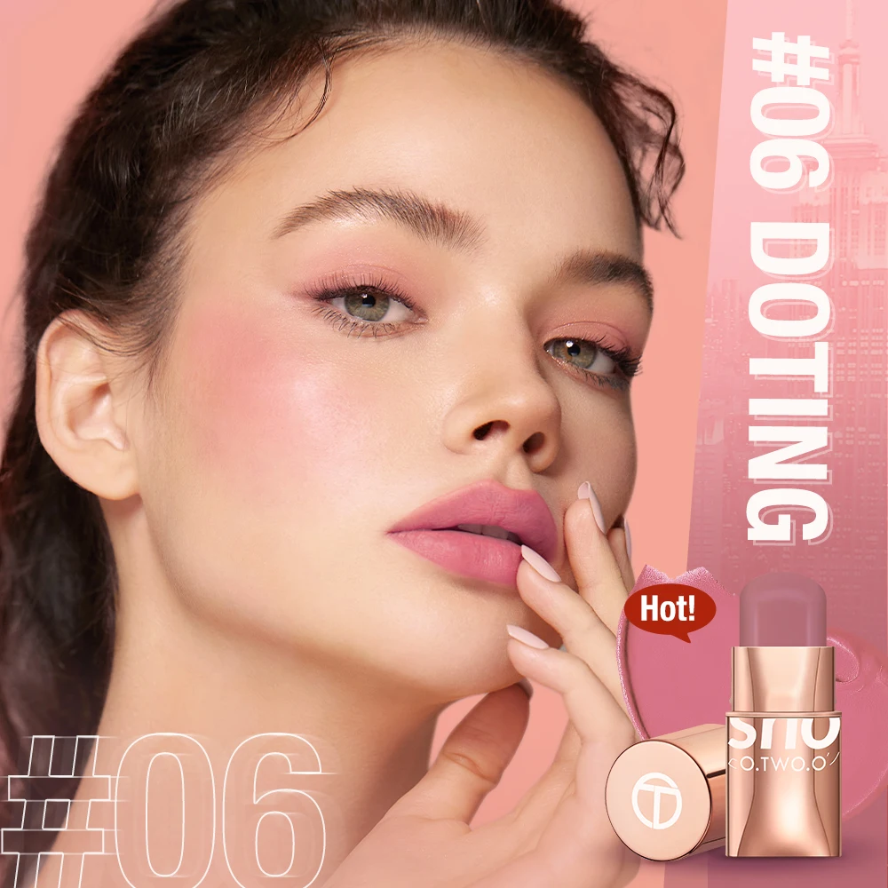 O.TWO.O rossetto Blush Contour Stick Cream Cheek Buildable leggero facile da scolpire correttore viso Contouring trucco viso