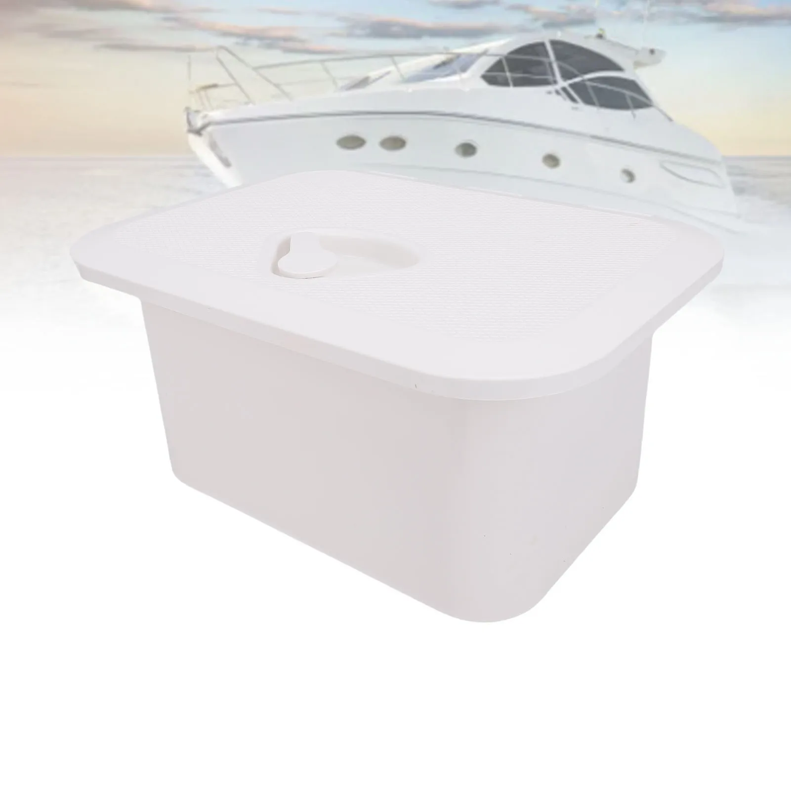 Boat Embedded Storage Box Marine Deck Storage Container Fishing Tackle Box Marine Accessories for Bait Fishing Gear Tools