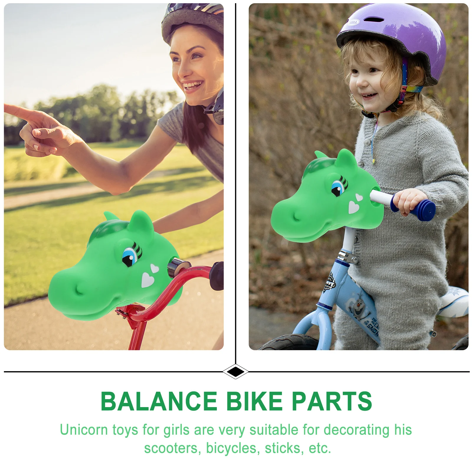 

1 шт., креативное силиконовое украшение на руль с головой лошади, мультяшное украшение для велосипеда, часть велосипеда для игр на открытом воздухе, украшение на руль