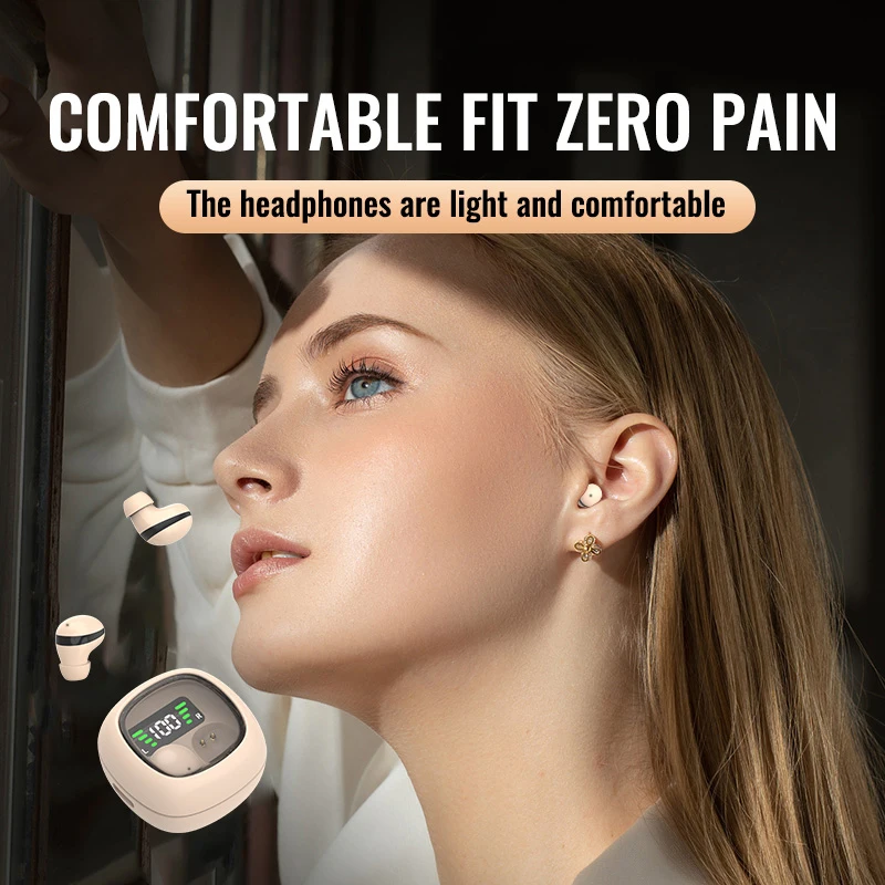 Sleeping Earbuds Wireless Mini Headphones For Work TWS Bluetooth Earphone Stereo Hidden Headsets with Mic HD Call Waterproof