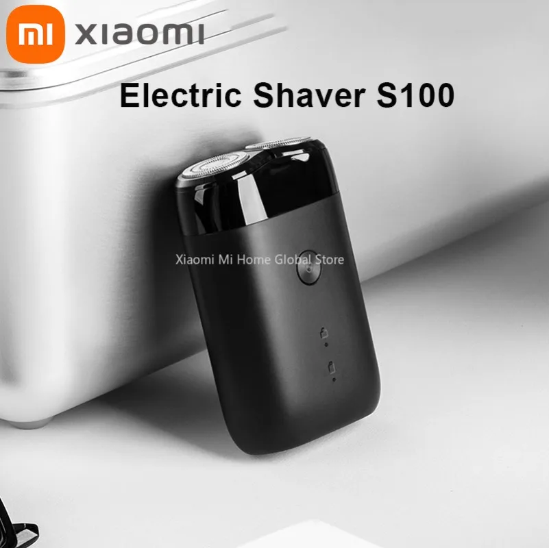 

Электробритва Xiaomi S100, водонепроницаемая IPX7, 7200 об/мин, с двумя плавающими головками, для влажного/сухого бритья, быстрая зарядка Type-C, 90 минут работы от USB