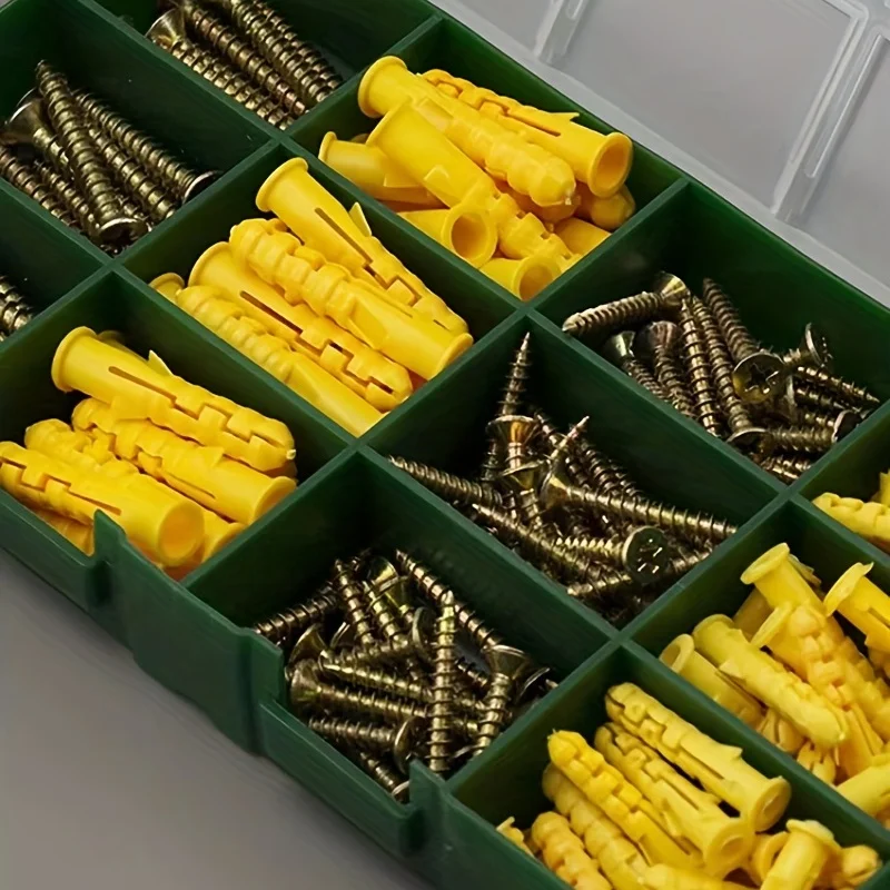 12 self-tapping screws plastic expansion tube boxed cross screws M4*30mm,M5*50mm,M6*30mmM8*40mm box kit 180PCS.