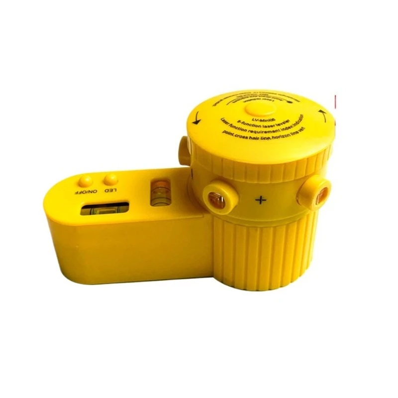Multi-Function Laser Level Tape, 4-in-1 Laser Measuring Tool with Horizontal/Vertical Bubbles for Wall Marking & Alignment