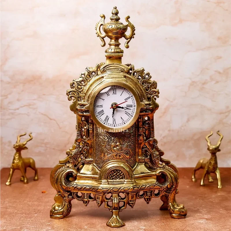 Antique retro table clock handmade modern unique home decoration