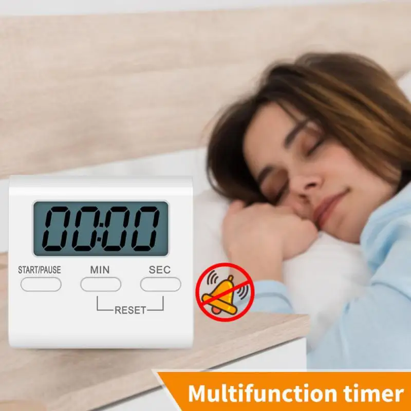 Kitchen Timer Cooking Timer LCD Digital Manual Countdown Timer Mini Baking Reminder Clock Mechanical Magnetic Kitchen Gadgets